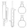 Stonylab 500ml Soxhlet Type Extraction Apparatus, 24/29 Borosilicate Glass Soxhlet Extractor with Allihn Condenser and 2 500 ml Flat Bottom Flasks, Complete Unit
