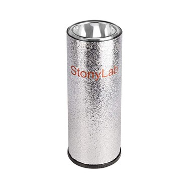 stonylab Dewar Flask, Cylindrical Form Borosilicate Glass Dewar Flask with Aluminum Base, 200mm Interior Depth and 60mm Interior Diameter for Laboratory, 350ml
