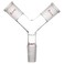 stonylab Glass Y-Shaped Connecting Adapter, Borosilicate Glass Y Shape 3-Way Connector Adapter with One Inner and Two Outer 24/40 Standard Taper Joints for Laboratory Lab Supply