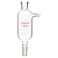 stonylab Vacuum Filtration Adapter, Borosilicate Glass Adapter with 24/40 Standard Taper Inner Lower Joint, Pluro Stopper Size #5, 250 ml