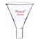 stonylab Glass Powder Funnel, Heavy Wall Borosilicate Glass Short Stem Funnel with 75 mm Top Diameter and 22 mm Stem Length