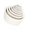 stonylab Filter Adapter Cones, Premium &amp; Durable Tapered Collar Rubber Stopper Buchner Funnel Flask Cones Adapter Set, Wear-Resisting Smooth Surface, Pack of 9, White