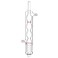 stonylab Allihn Condenser Reflux for Soxhlet Extractor, Borosilicate Glass Allihn Condenser with 45/40 Joint 250 mm Jacket Length Lab Glass Condenser (45/40 Joint)