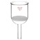stonylab Borosilicate Glass Buchner Filtering Funnel with Fine Frit, 113 mm Inner Diameter, 1100mm Depth (1L)