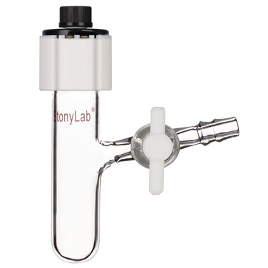 stonylab Electrochemical Glass Cell, Portable Sealed Electrolytic Cell, Tubular Reactor for Electrochemistry, 10 ml