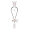 stonylab Separatory Funnel with PTFE Stopcock, 125 ml Conical Pear-Shaped Heavy Wall Borosilicate Glass Separating Funnel with 24/40 Joints
