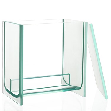 stonylab Glass Square TLC Developing Tank, Heavy Duty Borosilicate Chromatography TLC Developing Chamber with Lid for Multiple Plates Development, 3.94 x 3.94 inch