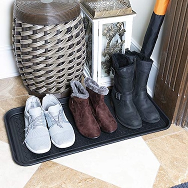 Ottomanson Multipurpose All Season Boot Tray Mat, Resuable Pee Pad For Dogs, 15" x 30