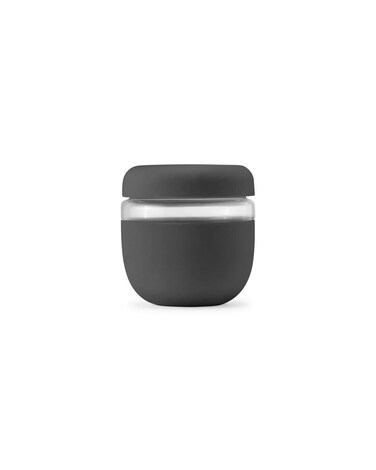 W&amp;P Porter Seal Tight, Lunch Bowl Container w/ Lid   Charcoal 24 Ounces   Leak &amp; Spill Proof, Soup &amp; Stew Food Storage, Meal Prep, Airtight, Microwave and Dishwasher Safe, BPA-Free Glass
