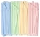 Comfy Package [400 Pack] 7.75" High Flexible Plastic Straws, Disposable Drinking Straws - Striped Assorted Colors