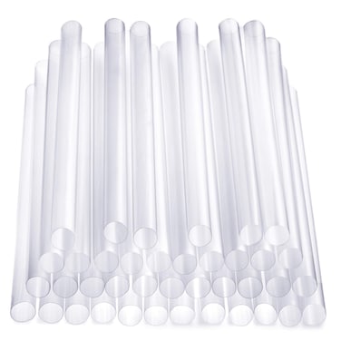 Comfy Package [100 Pack] Jumbo Smoothie Straws, Plastic Boba Straws, Milkshake Straws - Clear