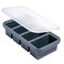 Souper Cubes 1 Cup Silicone Freezer Molds - Soup Cubes Perfect for Storing Broth, Rice, Leftovers and More - Silicone Freezer Trays with Lids for Meal Prep - Charcoal - 1-Pack