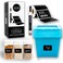 200 Chalkboard Labels for Storage Bins, Removable Black Stickers with Chalk Marker, Pantry Containers and Storage Bin Organization