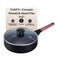 Brabantia Tasty+ Ceramic Nonstick Saute Pan 9.5" Non Toxic Skillet Frying Pan Titanium Reinforced Ceramic Coating - PFAS, PFOA &amp; PFTE Free for Cooking Pan Set, Add to Your Pots and Pans Set Cookware