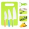 Kids Knife Set, 5 Pcs Montessori Kitchen Tools for Toddlers' Real Cooking, BPA Free Kids Safe Kitchen Cooking and Baking Set with Peeler, Cutting Board for Sandwich Bread Vegetable Fruit Present Gift