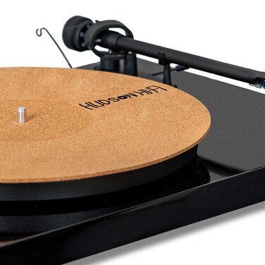 Corkery Recessed Turntable Mat - 1-8" Cork Turntable Mat &amp; Anti Static Slipmat for Damped Resonance - Turntable Slipmat for Cleaner Audio Output, Vinyl Cork Mat &amp; Slipmat Record Player