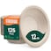 Paper Bowls, 100% Compostable Disposable Soup Bowl [125-Pack] - (PFAS-Free) - (BPI Certified) - [12 oz] Heavy Duty, Eco-Friendly, Biodegradable Bagasse Hot Food Plates and Bowls - Natural Brown