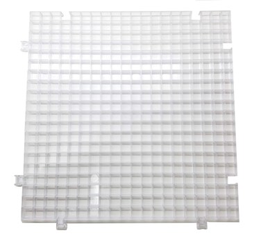 Creator's Waffle Grid 1-Pack - The Original Multi-Use Modular Grid System - Solid Bottom - Best Used for Cutting Glass, Catching Small Pieces, Contain Water, Put Under Plants, Etc. - Made in USA
