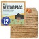MagJo Premium Aspen 12 Pack Excelsior Nesting Liners (12 Pack), Chicken Bedding for Nesting Box, Nesting Pads Box Liners, Chicken Bedding for coop, Chick Bedding, USA Grown &amp; Sustainably Harvested