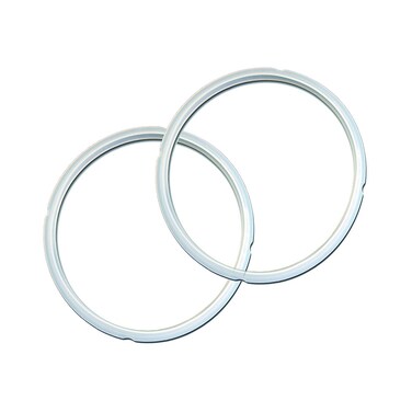 Instant Pot 2-Pack Sealing Ring 8-Qt, Inner Pot Seal Ring, Electric Pressure Cooker Accessories, Non-Toxic, BPA-Free, Replacement Parts, Clear