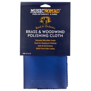 MusicNomad Brass &amp; Woodwind Premium Microfiber Polishing Cloth (MN730)