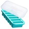Souper Cubes 1/2 Cup Silicone Freezer Mold, Perfect for Storing Soups, Sauces, Juices, Desserts, Smoothie Prep and More, Freezer Portion Mold for Meal Prepping - Aqua - 1-Pack