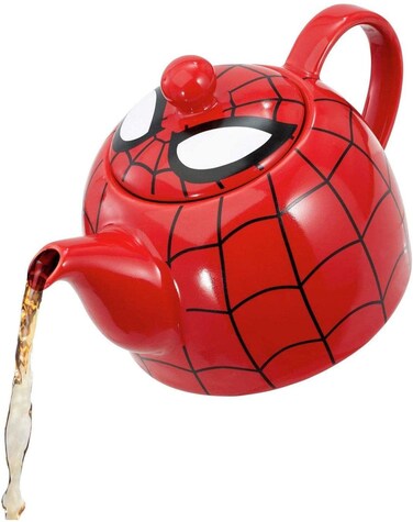 Marvel I am Spider-Man Ceramic Teapot with Web Mask Detail Lid