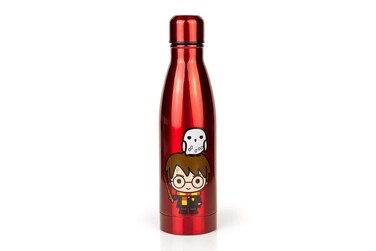 Harry Potter &amp; Hedwig Chibi Characters Aluminum Water Bottle   Official Collectible Water Bottle   Holds 17 Ounces