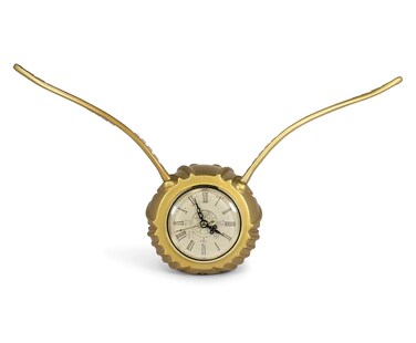 Harry Potter Golden Snitch Replica Desk Clock   Battery Operated Clock   Geek Decor for Bedroom, Bedside Table, Desk, Office   Collectible Quidditch Snitch Clock   9 x 18 Inches