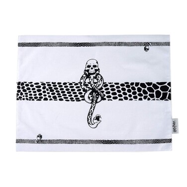Harry Potter Death Eater 4 Piece Dinner Placemat Set 18" X 14" White