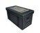 Halo UNSC Footlocker Foldable Storage Chest   Fabric Basket Container, Cube Organizer With Handles   Collapsible Black Cubby Cube, Closet Organizer   24 x 12 Inches