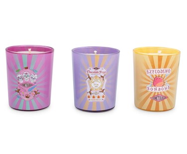 Harry Potter Honeydukes Scented Soy Wax Candle Collection, Set of 3 with Unique Fragrances   20-Hour Burn Time   Home Decor Housewarming Essentials, Wizarding World Hogwarts Gifts and Collectibles