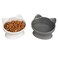 Kitty City Raised Cat Ear Bowls, Small Bowls 2pk (Modern)