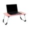 Mind Reader Lap Desk Laptop Stand, Bed Tray, Folding Legs, Couch Table, Portable, MDF, 23.25" L x 13.75" W x 10.5" H, Pink
