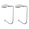 kwmobile Purse Hooks for Table - Set of 2 Metal Handbag Hook Holder Hand Bag Hanger for Tables, Desks, Work, Restaurants - Silver