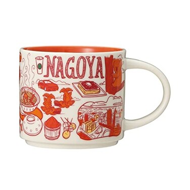 Starbucks 2021 NAGOYA Been There Series 14.0 fl oz (414 ml), Large, Orange