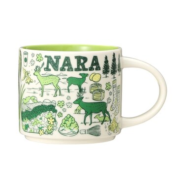 Starbucks NARA Been There Series 14.0 fl oz (414 ml), Regular Size, Green