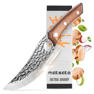 Matsato Chef Knife - Perfect Kitchen Knife. Japanese Knife for Cooking, Chopping. Japanese Style Knife for Home, Camping, BBQ. For Balance &amp; Control