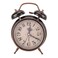 Mechanical Alarm Clock, 4" Retro Mechanical Alarm Clock with Night Light Clock Double Twin Bell(Black)