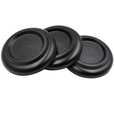 Piano Caster Cups Grand Piano Caster Cups Black Piano Leg Hardwood Cups Pads for Grand Piano (Set of 3)