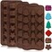 Christmas Silicone Chocolate Molds, DanziX 4 Packs Christmas Molds Silicone for Gummy, Candy, Soap, Candle, Ice Cube