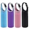 4 Pack,DanziX Neoprene Sleeve Bottle Cup Carrier Pouch,Fit for All 16oz-21oz Portable Sport Water Bottle-Black,Blue, Pink,Purple