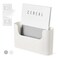 YOHOM No Drilling File Holder Wall Mails Organizer Adhesive Door Mount Holder, Single Pocket, Cream White