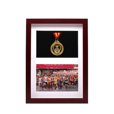 WANLIAN Marathon Medal Display Frame-Medal Display Case-Military Medal Display Cabinet-Marathon Medal Storage BoxFits All Sports Winners, Military Medal Badge Medal 12x12 Inch (MUA4)