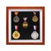 Marathon Medal Display frame-Medal Display Case-Military Medal Display Cabinet-Marathon Medal Storage BoxFits All Sports Winners, Military Medal Badge Medal 12x12 Inch (Teak 5)