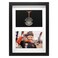Single Medal Display Shadow Box Frame for Medal &amp; Photo, Triathlon and Marathon Finishing Medal &amp; Photo Framing Kit, Medals Display Case for Runners Soccer Gymnastics All Sports (Black, A4)