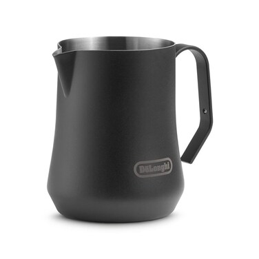 De'Longhi Milk Frothing Jug, 500 ml, Black Matte Stainless Steel