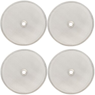 Universal French Press screen 4 inch for 34oz/8 cups/1000ml coffee press, 4 Pack french press filter replacement screen with metal center ring
