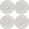 Universal French Press screen 4 inch for 34oz/8 cups/1000ml coffee press, 4 Pack french press filter replacement screen with metal center ring
