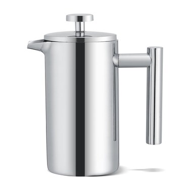 TOPINCN French Press Coffee Maker Stainless Steel Espresso &amp; Tea French Press Maker- Double Wall,Rust-, 350ml